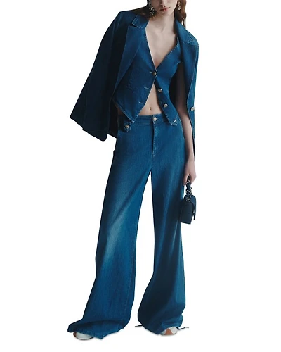 Wide Leg Jeans Blue