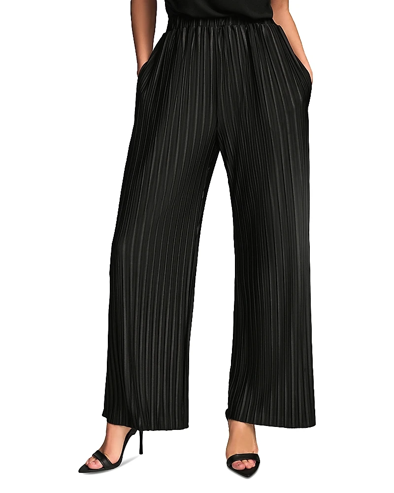 Donna Karan Pleated Pull On Pants
