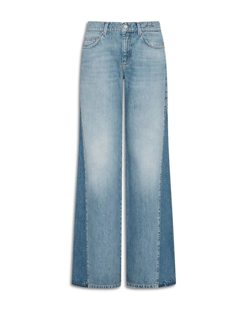 Low Rise Wide Leg Jeans Light Blue