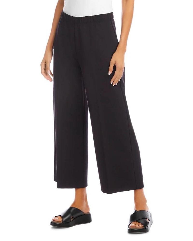 Petite Cropped Wide Leg Pants