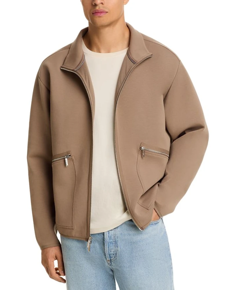 Polished Scuba Zip Jacket