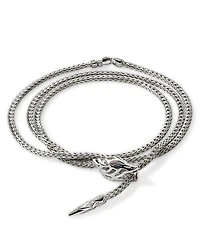 Sterling Silver Blue Sapphire Naga Wrap Bracelet