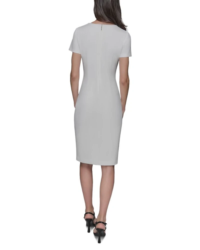 Scuba Crepe Soutache Dress