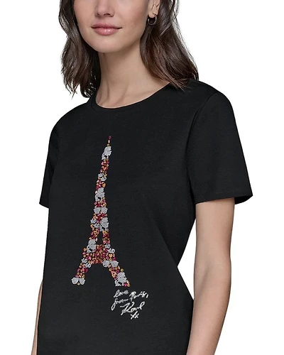 Floral Eiffel Tee