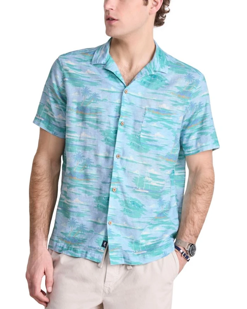 Island Life Regular Fit Short Sleeve Cabana Shirt
