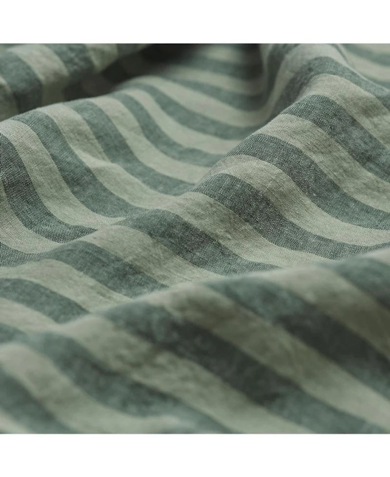 Pembroke Stripe Linen Flat Sheet