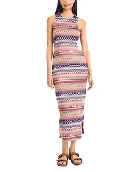 The Good Journey Sleeveless Crocheted Midi Dress