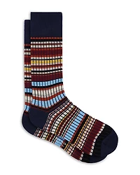 Paul Smith Signature Ribbed Grid Stripe Socks