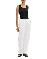 Sweater Trim Double Scoop Tank