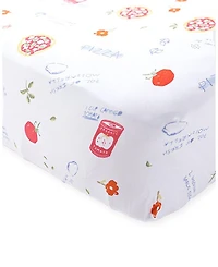 A Pizza My Heart Crib Sheet