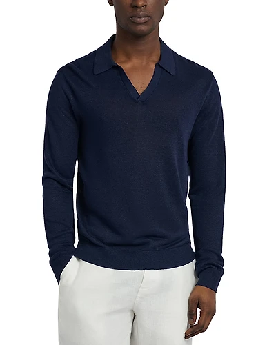 Onia Johnny Linen Polo Sweater