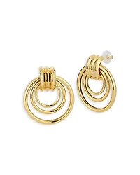 Aqua Multi-Hoop Drop Earrings - Exclusive