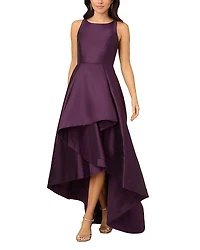 Adrianna Papell Mikado High Low Gown