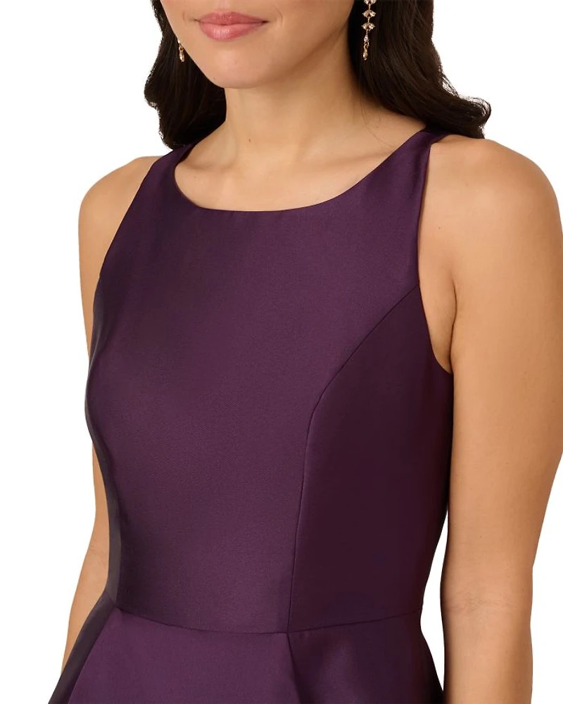 Mikado High Low Gown