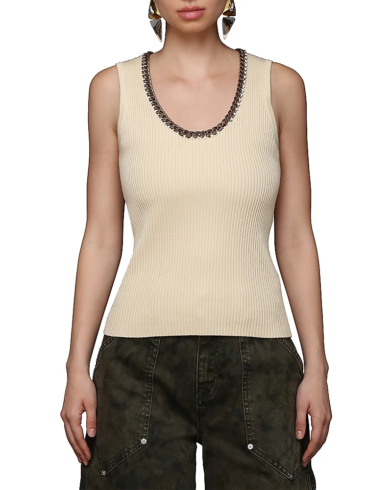 Avec Les Filles Embellished Tank Top