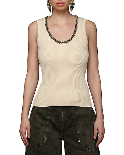 Avec Les Filles Embellished Tank Top