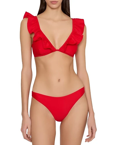 Ruffled Bikini Top
