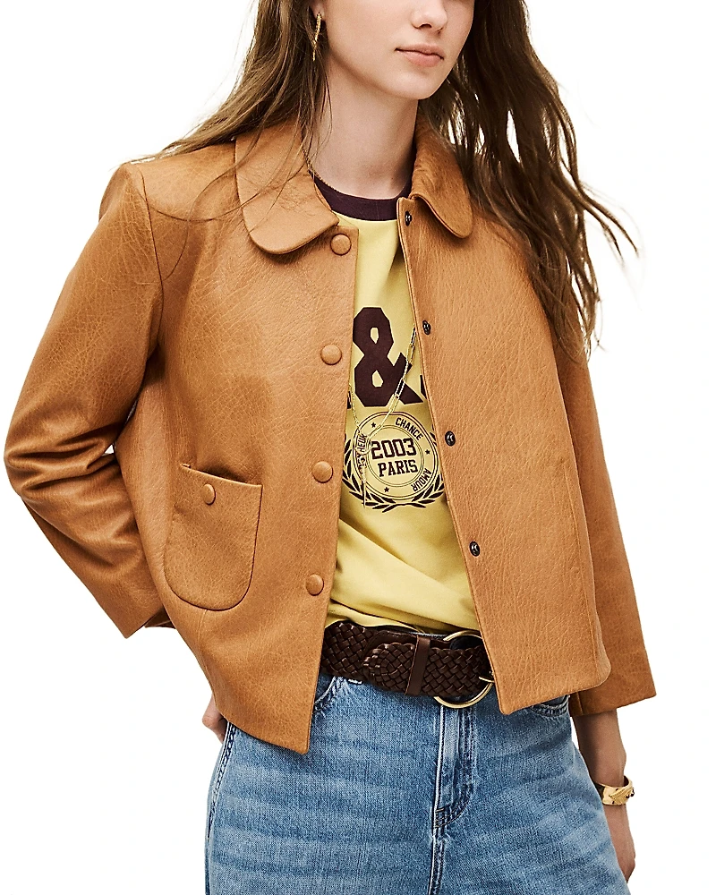 ba & sh Bilos Leather Jacket