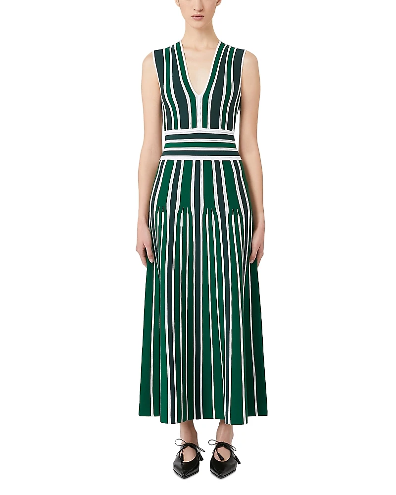 Max Mara Tallone Green Knit Dress