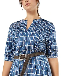 Plus Ancella Navy Dress