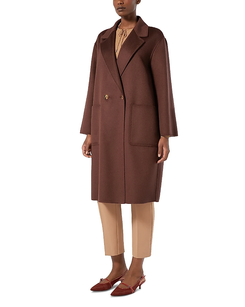 Marina Rinaldi Wool Double Breasted Coat