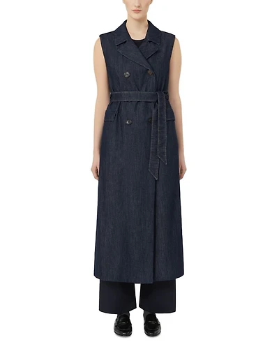 Greta Ultramarine Denim Waistcoat Dress
