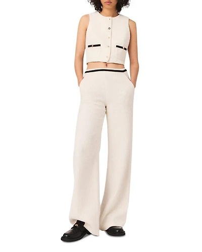 Tweed Effect Trousers
