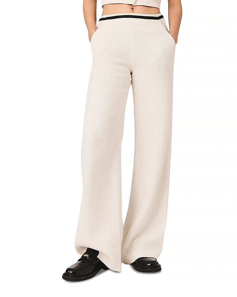 Maje Tweed Effect Trousers