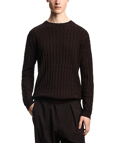 Emporio Armani Regular Fit Geometric Jacquard Sweater