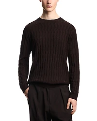 Emporio Armani Regular Fit Geometric Jacquard Sweater