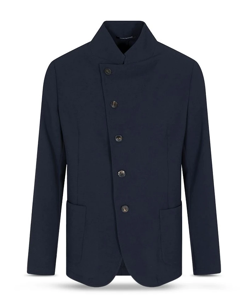 Guru Collar Asymmetrical Blazer