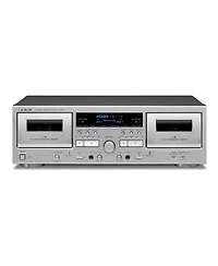 Teac W-1200 Dual Cassette Player & Recorder with Pitch Control, Mic Input, & Usb Out