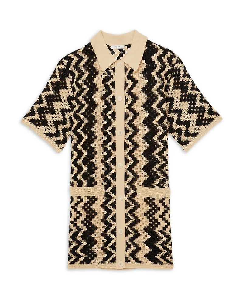 Natalie Knitted Crochet Dress