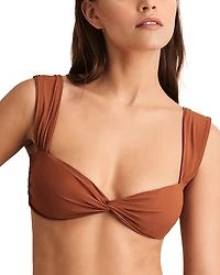 Reiss Hallie Twist Front Bikini Top