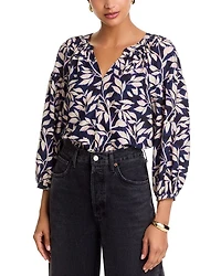 Vasia Vine Print Top
