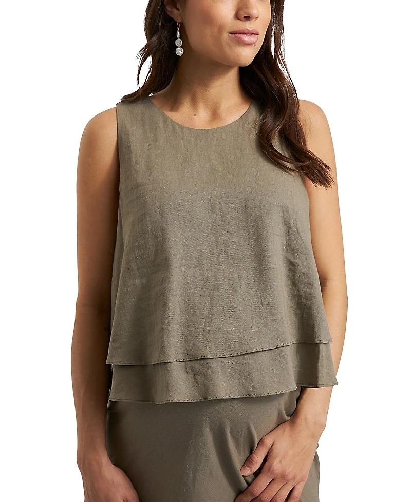 Ripe Maternity Peyton Linen Nursing Top