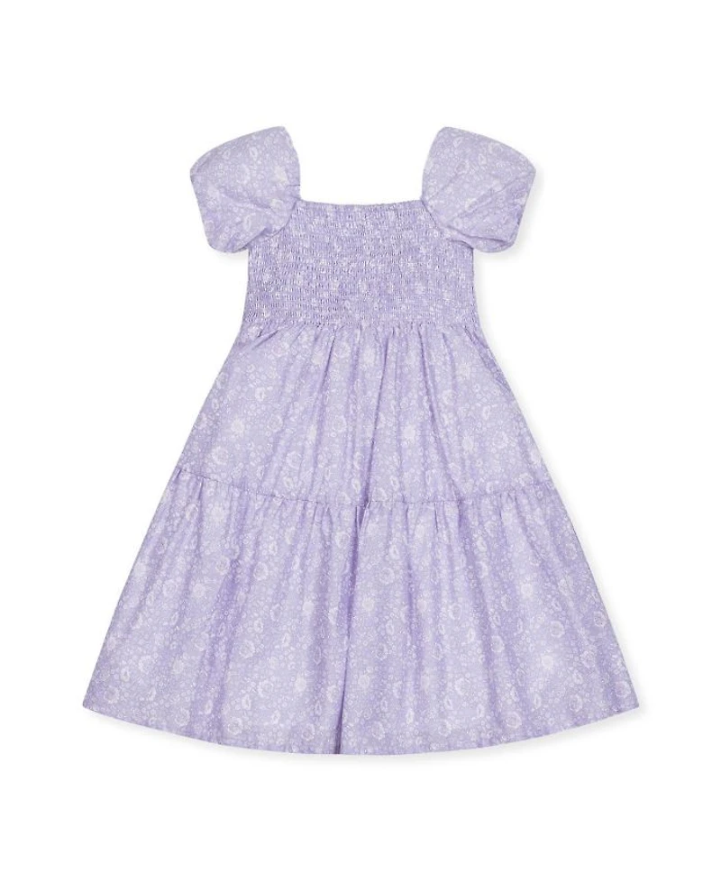 Girls' Short Bubble Sleeve Smocked Dress - Baby