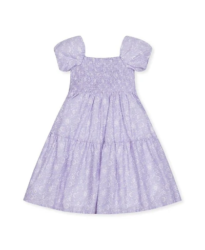 Girls' Short Bubble Sleeve Smocked Dress - Baby