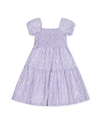 Girls' Short Bubble Sleeve Smocked Dress - Baby