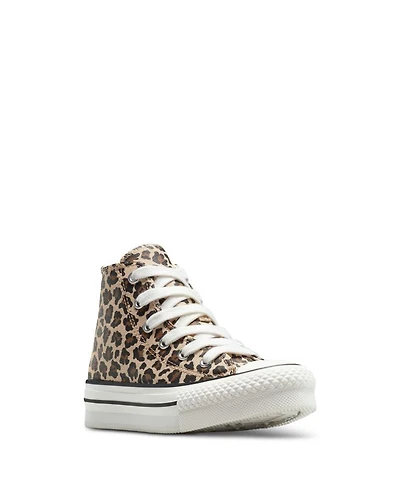 Girls' Chuck Taylor All Star EVA Lift Hi Leopard Sneakers - Big Kid