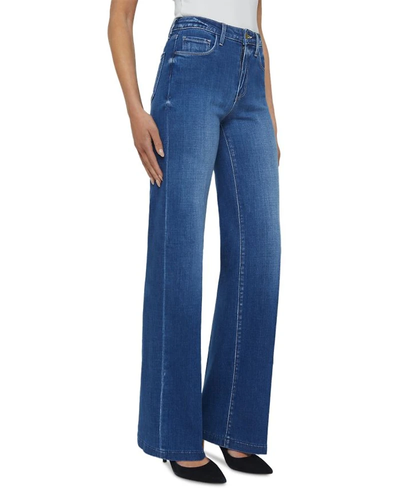 Clayton High Rise Wide Leg Jeans Kaplan