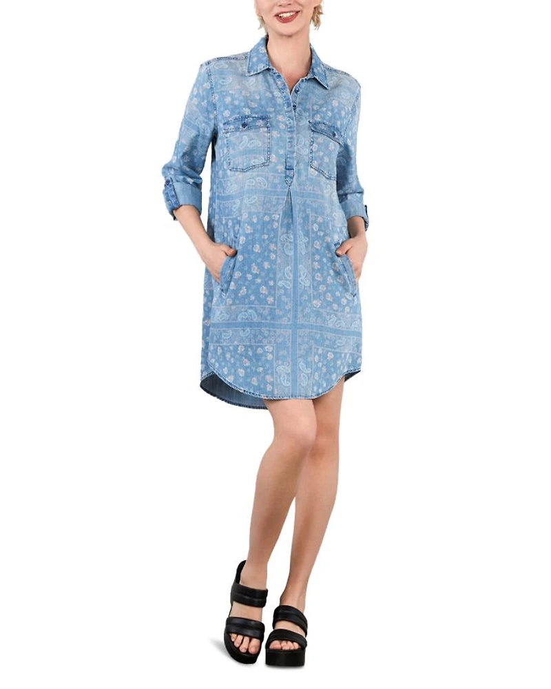 Bandana Shirt Dress