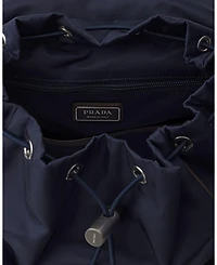 Re-Nylon and Leather Backpack