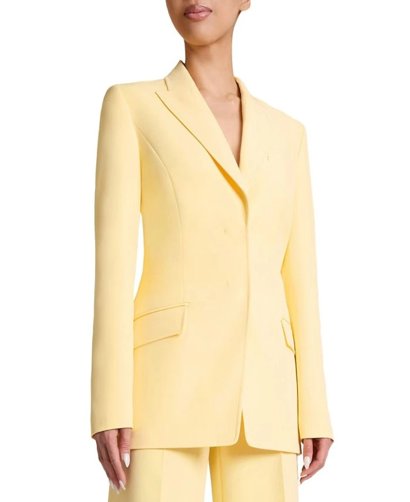 Enrica Two-Button Jacket Techno Crepe
