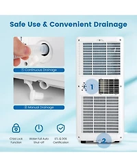 BTU Portable Air Conditioner with Dehumidifier & Fan Mode