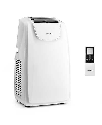 Costway 11,500 Btu Dual Hose Portable Air Conditioner 3-in-1 Ac Unit with Remote Control