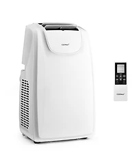 Costway 11,500 Btu Dual Hose Portable Air Conditioner 3-in-1 Ac Unit with Remote Control