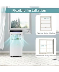 BTU ( BTU ASHRAE) Portable Air Conditioner 3-in-1 AC Unit w/ Cool Dehum Fan Sleep Mode