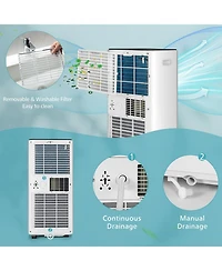 10000 BTU Portable 3-in-1 Air Conditioner with Fan Dehum Sleep Mode