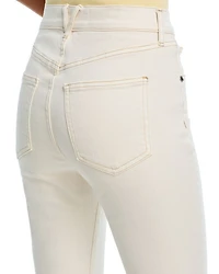 Beverly High Rise Skinny Flare Jeans Ecru
